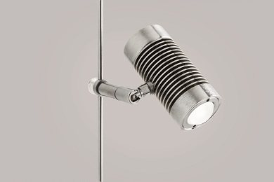 LED track mounted lamp for wall or ceiling