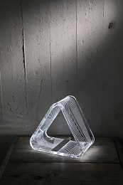 Delta LED acrylic table lamp